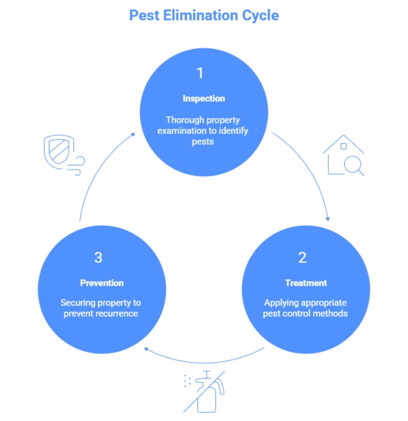 Our Proven Pest Elimination Process - visual representation