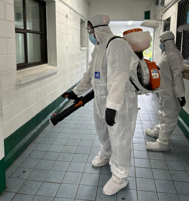 Pest control team work